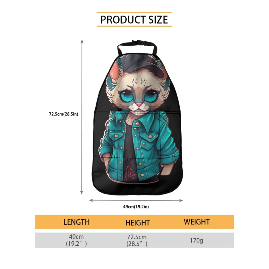 Car Seat Back Storage Bag