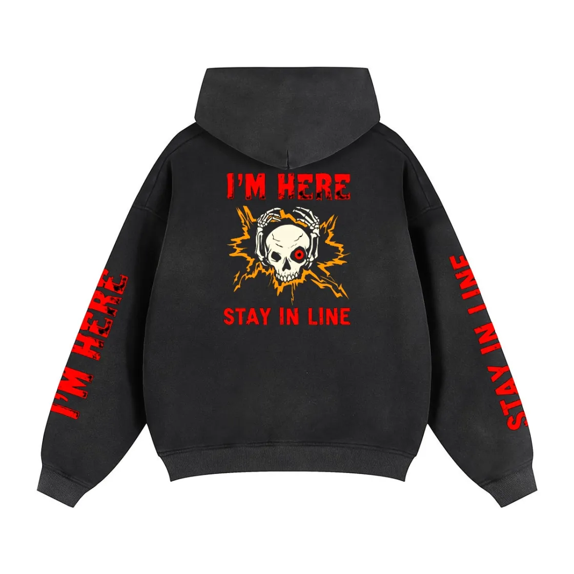 Fleece Lined Gradient Washed Zip Hoodie|355GSM DTF