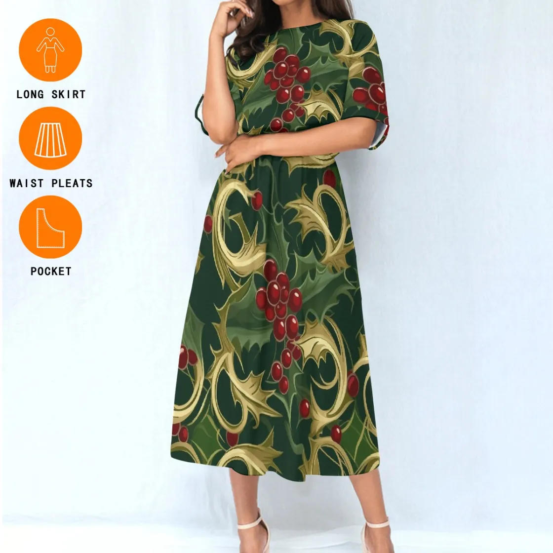 All-Over Print Women's Knee-Length Dress