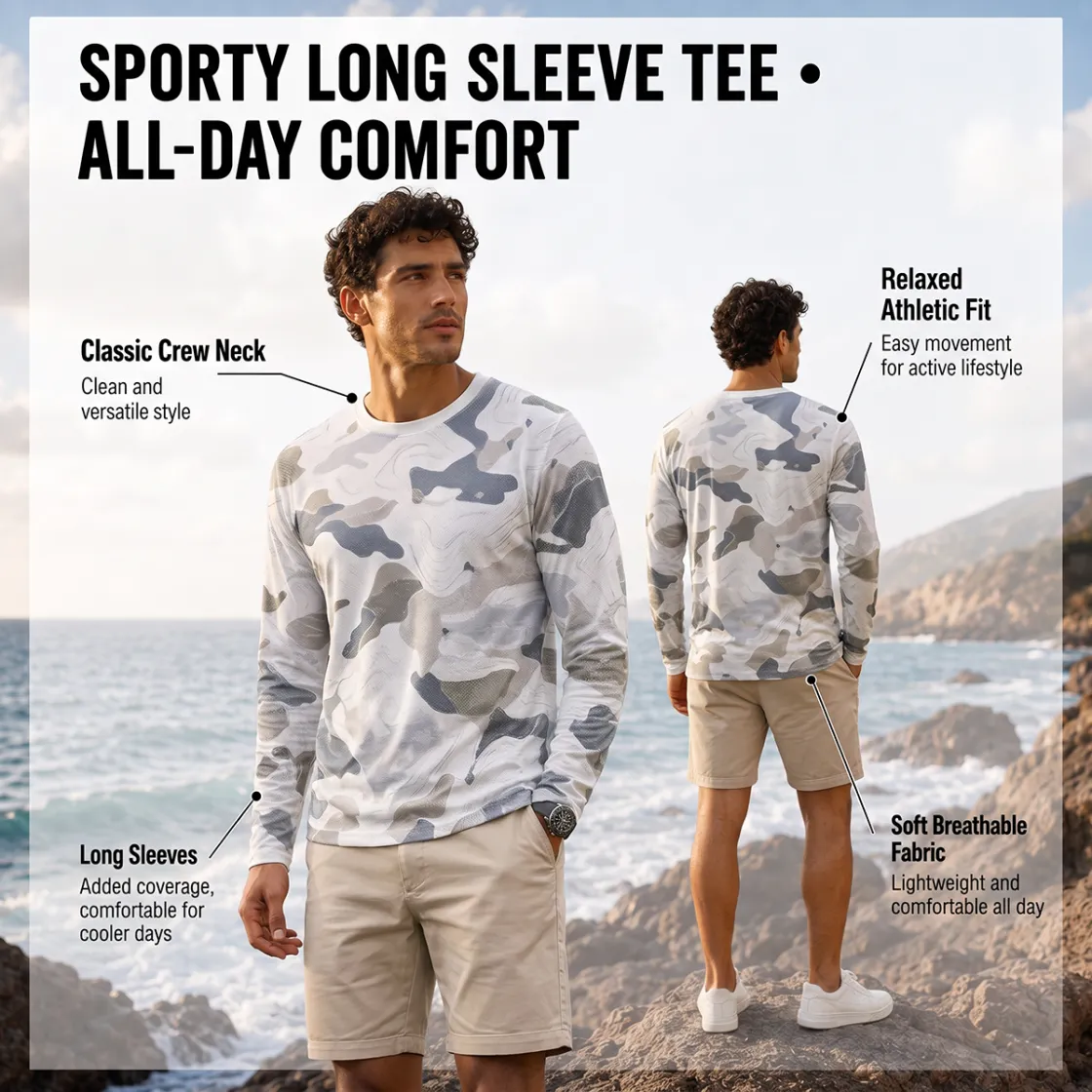 All-Over Print Men's Long Sleeve T-Shirt|Bonded Seam