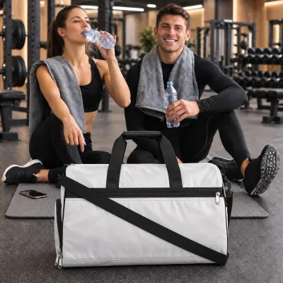 Large-Capacity Multi-Compartment Gym Bag With Vent Hole