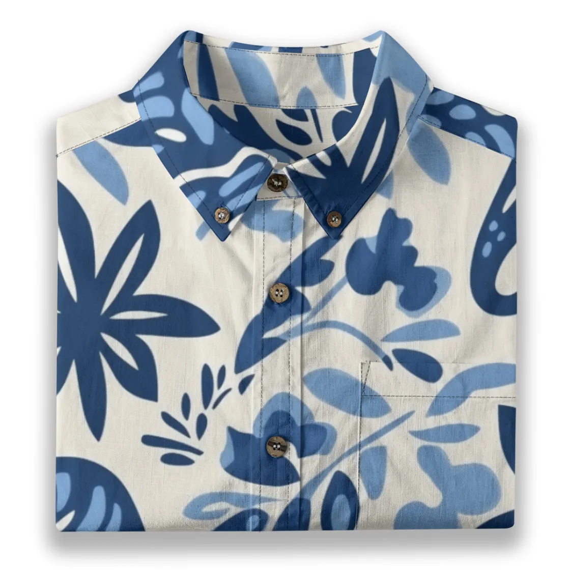All-Over Print Men's Breathable Shirt|140GSM Slub Cotton