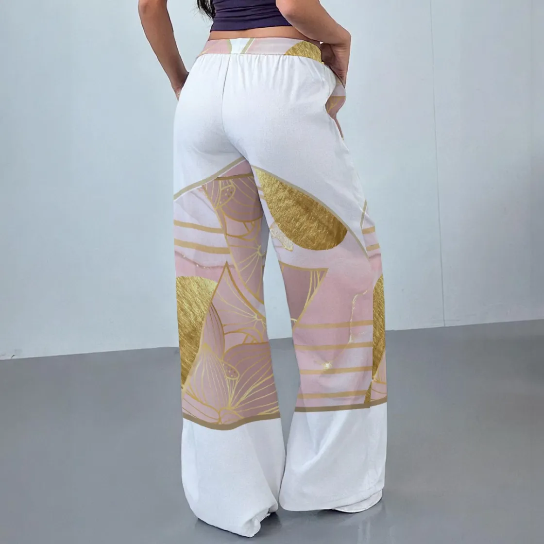 All-Over Print Women's Casual Pants|230GSM