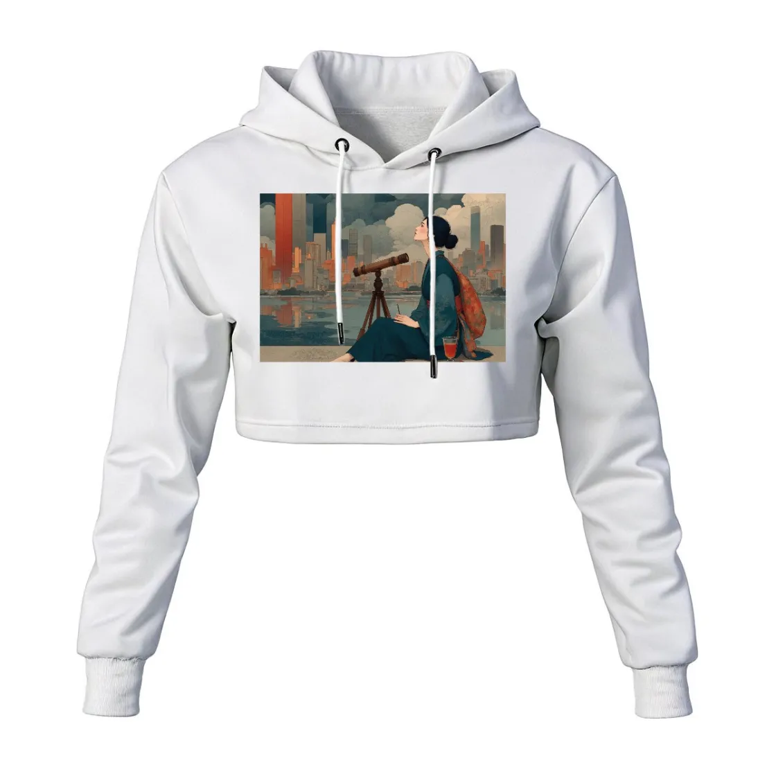 Women's Cropped Hoodie|DTF