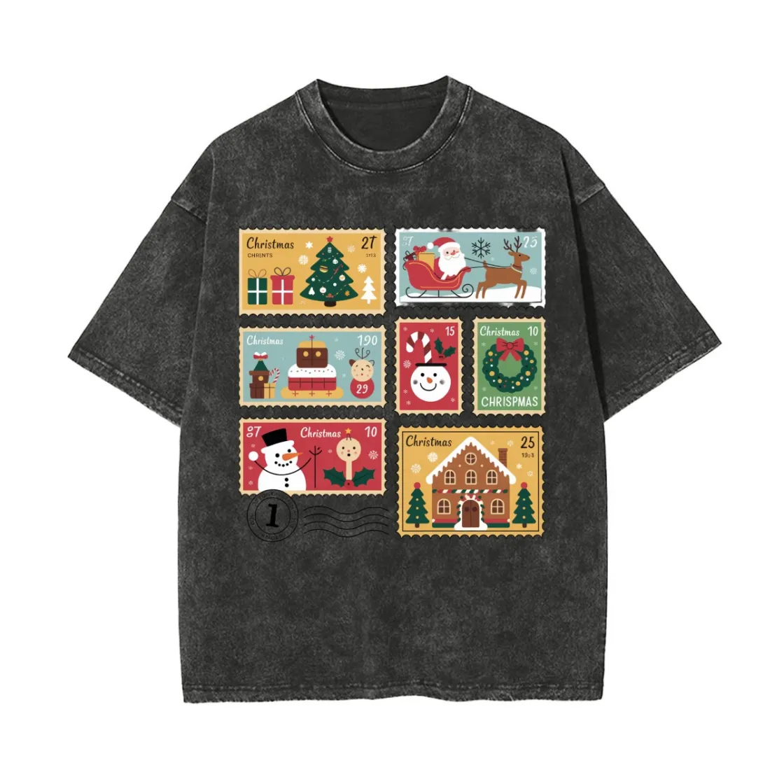 Unisex Heavyweight Washed T-shirt Printed in USA|250GSM Cotton DTG Front