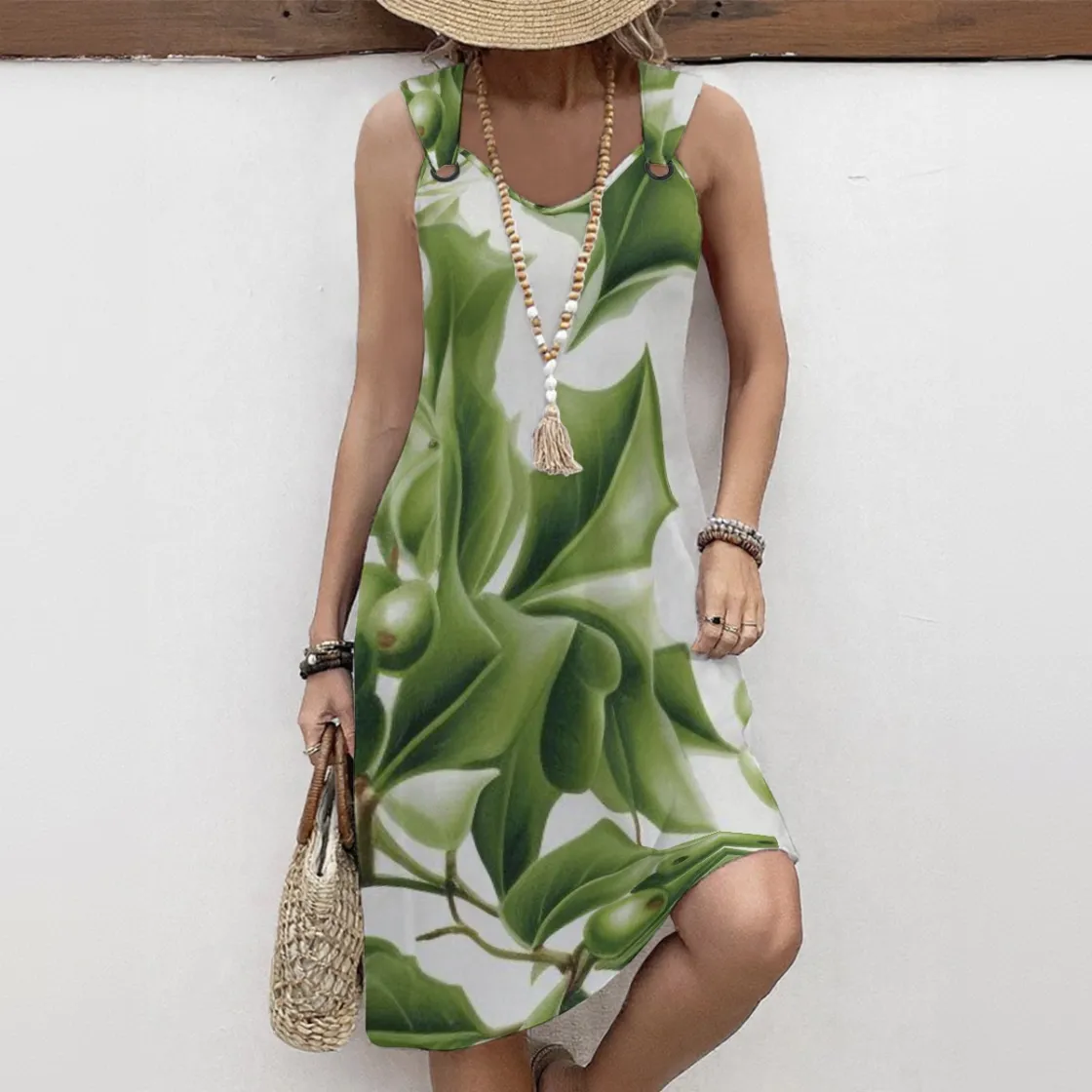 All-Over Print Women's Hoop Suspender Dress