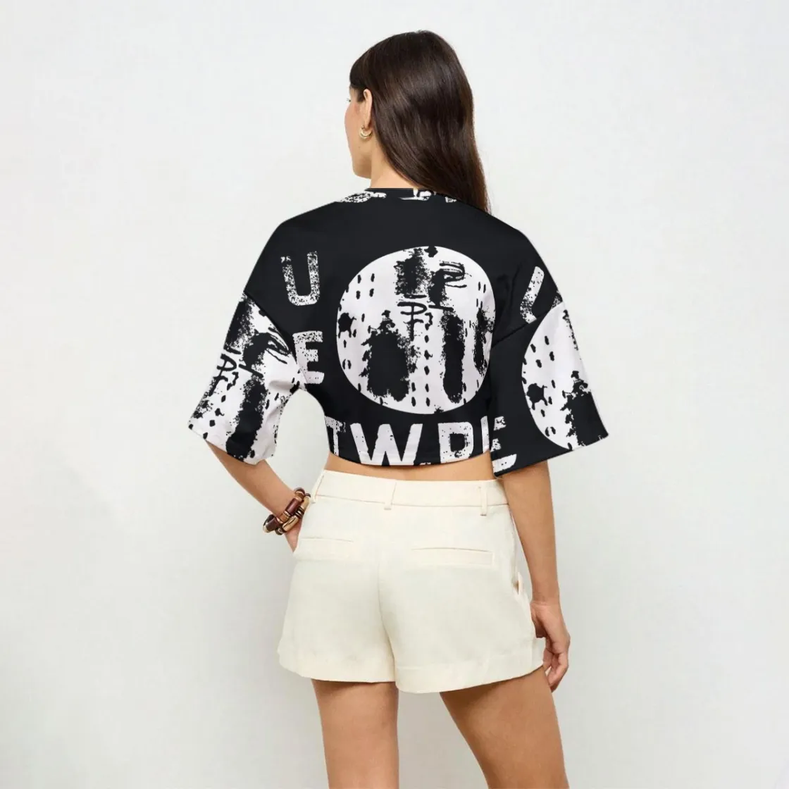 All-Over PrintWomen’s Casual Crop Top