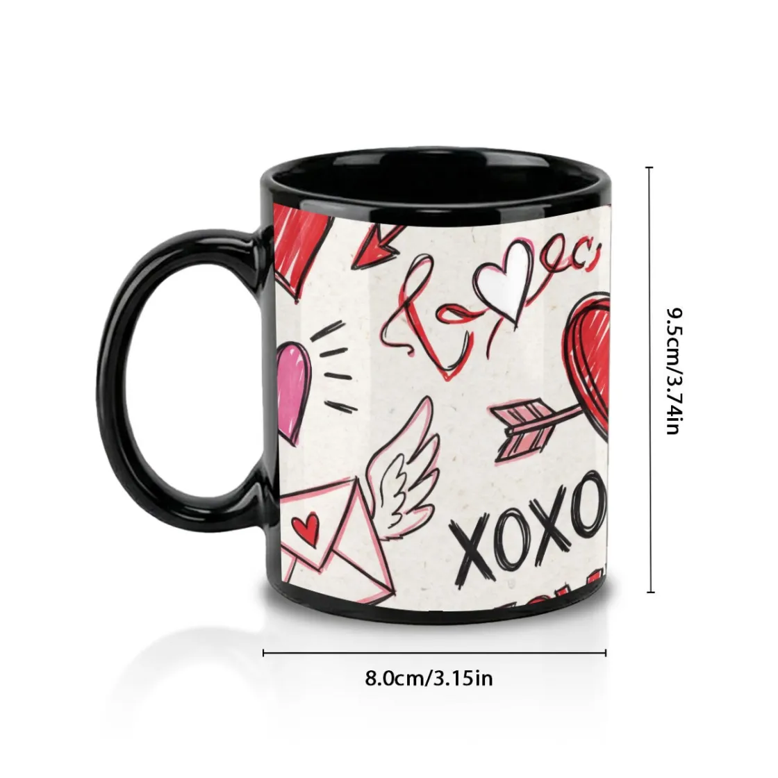 11oz Black Ceramic Mug