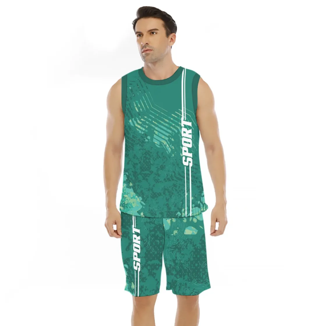 All-Over Print Men's Basketball Suit