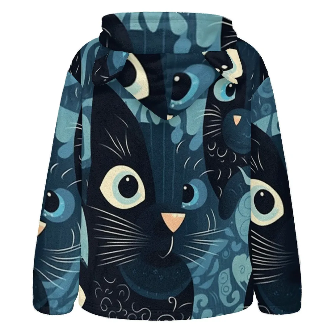 All-Over Print Unisex Cozy Cat Ear Hoodie