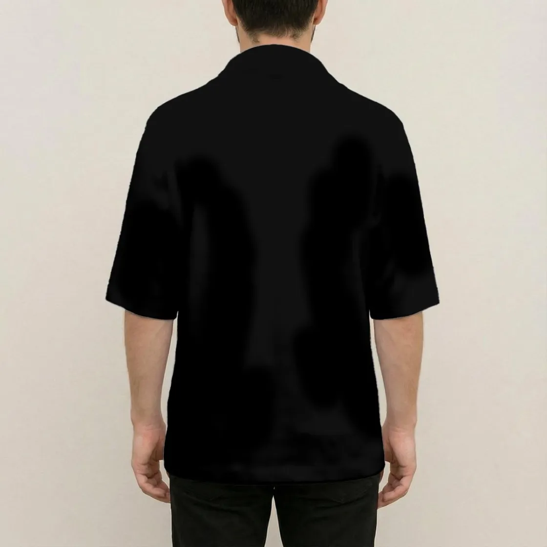 All-Over Print Men’s Draped Neck Shirt|180GSM Cotton