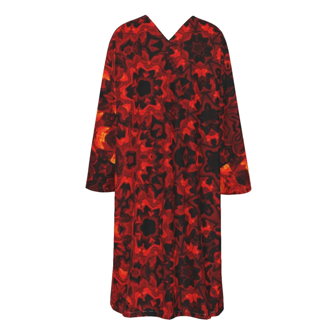 All-Over Print Women's Long Trench Coat