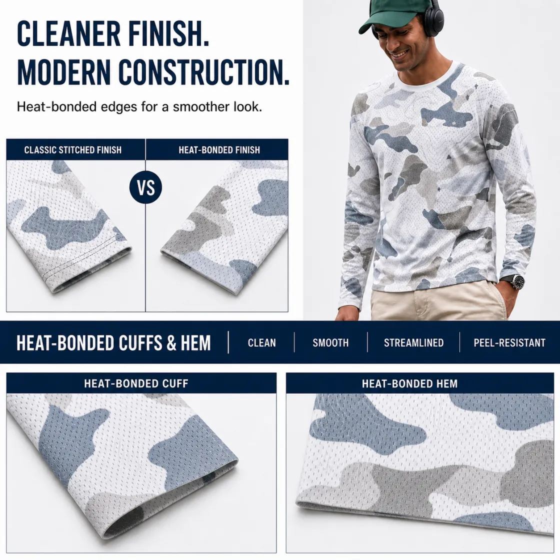 All-Over Print Men's Long Sleeve T-Shirt|Bonded Seam