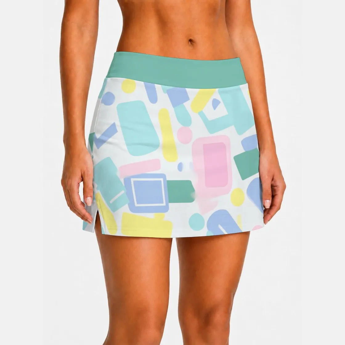 All-Over Print Women's High-Stretch A-Line Skort