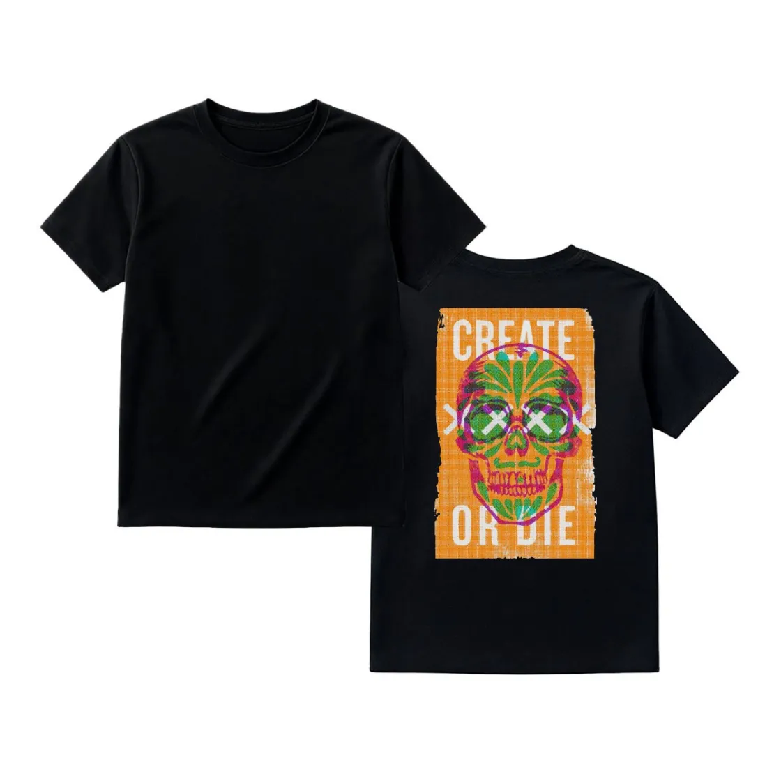 Couple Heavyweight T-shirt Printed in USA|220GSM Cotton DTG Back