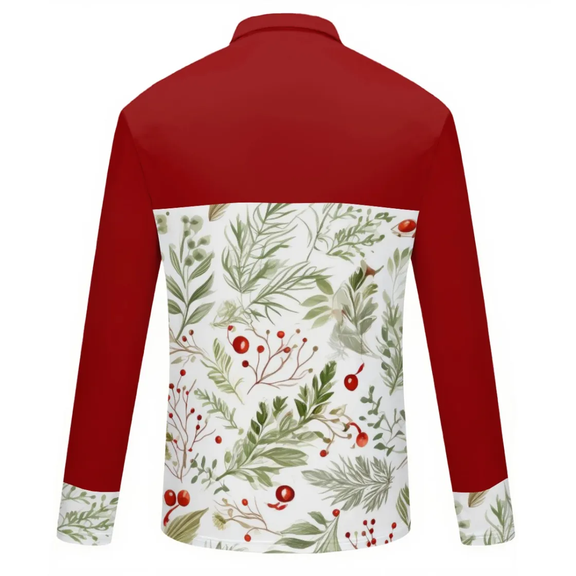 All-Over Print Women's Quarter Zip Sport Shirt With  Long Sleeve|210GSM