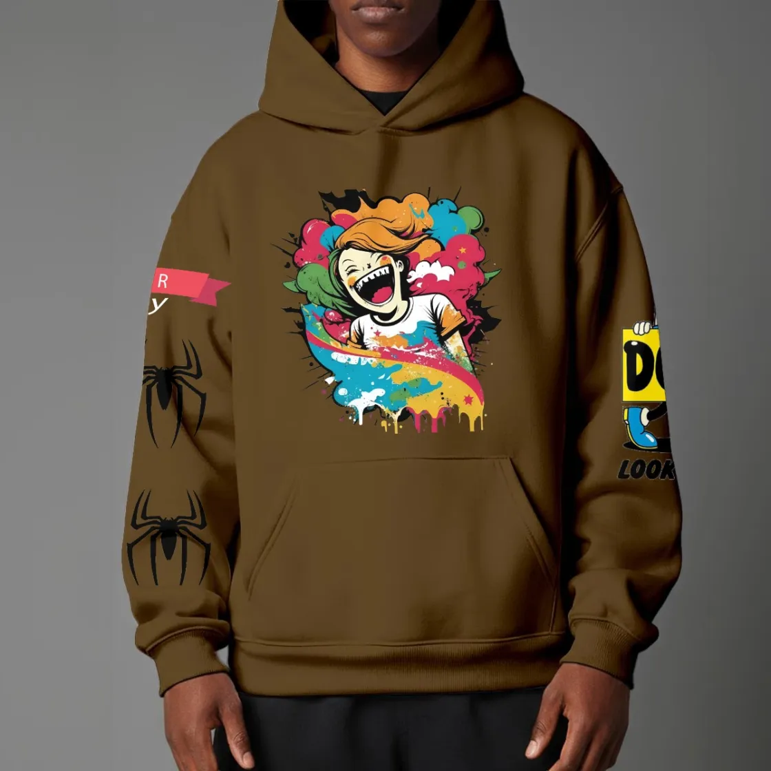 Unisex Pullover Hoodie with Micro-Fleece Lining|DTF