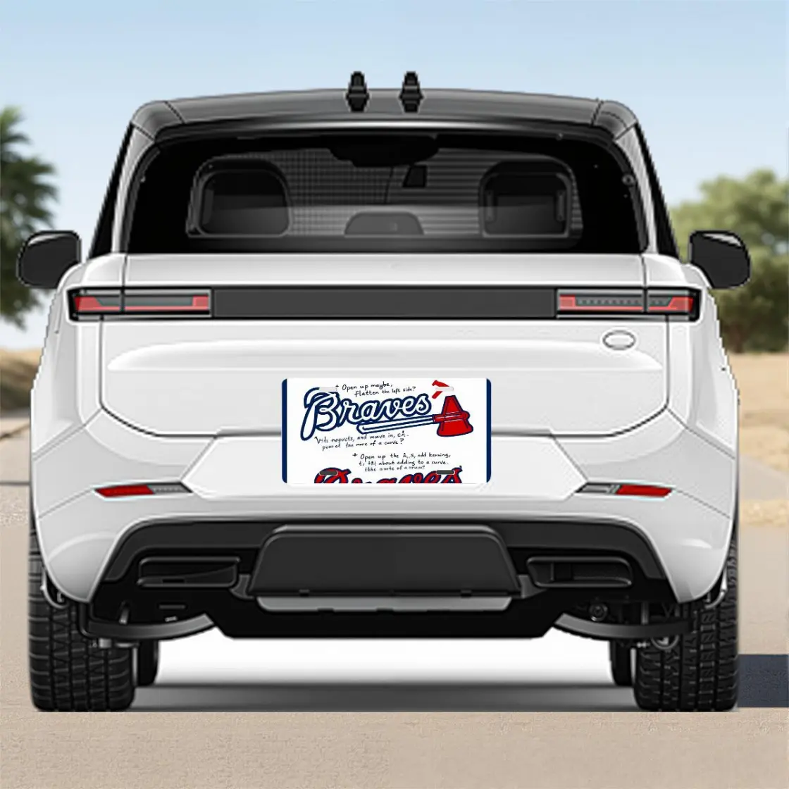 Car Aluminum License Plate Printed in USA