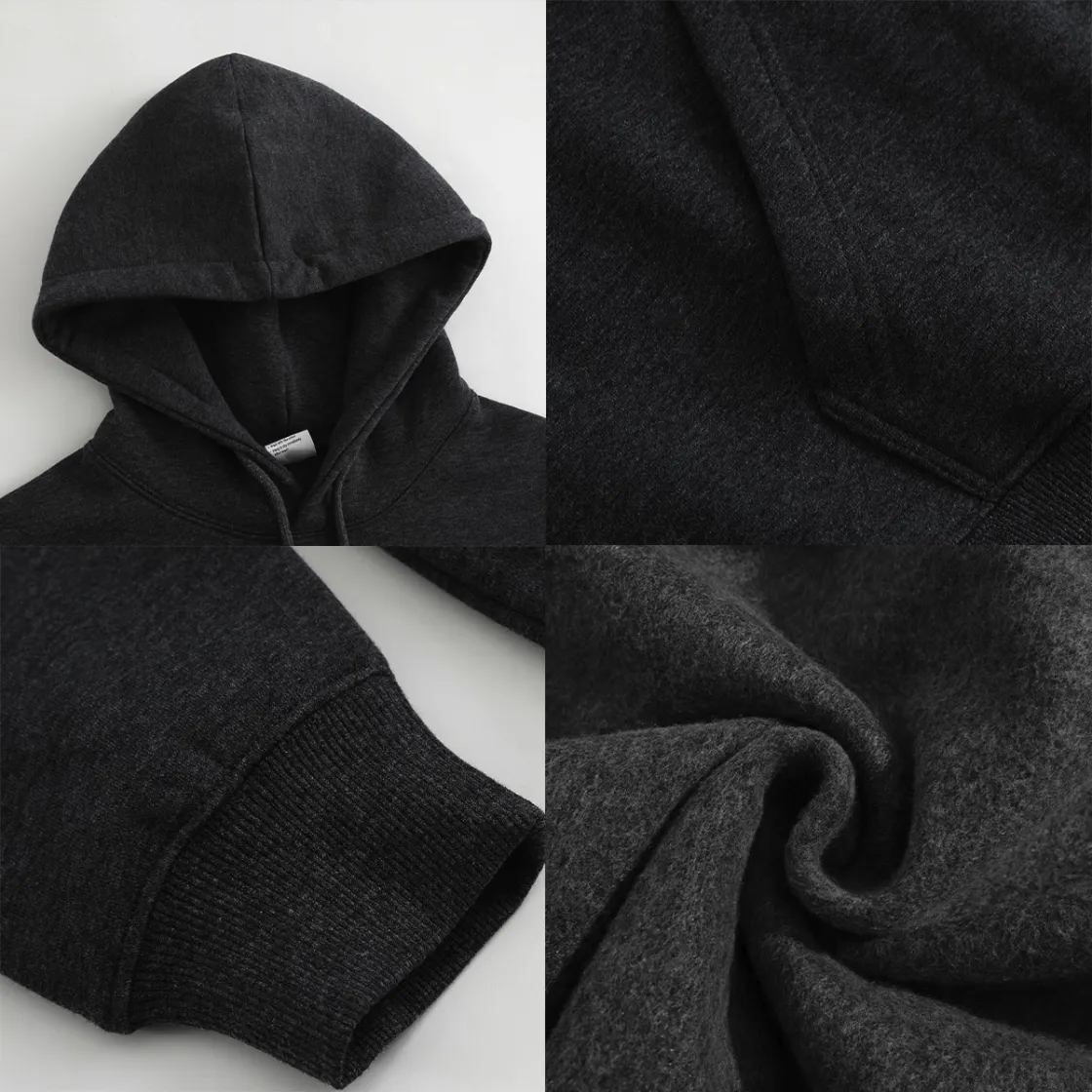 Men's Fleece Hoodie Printed in USA| 270GSM Front DTF