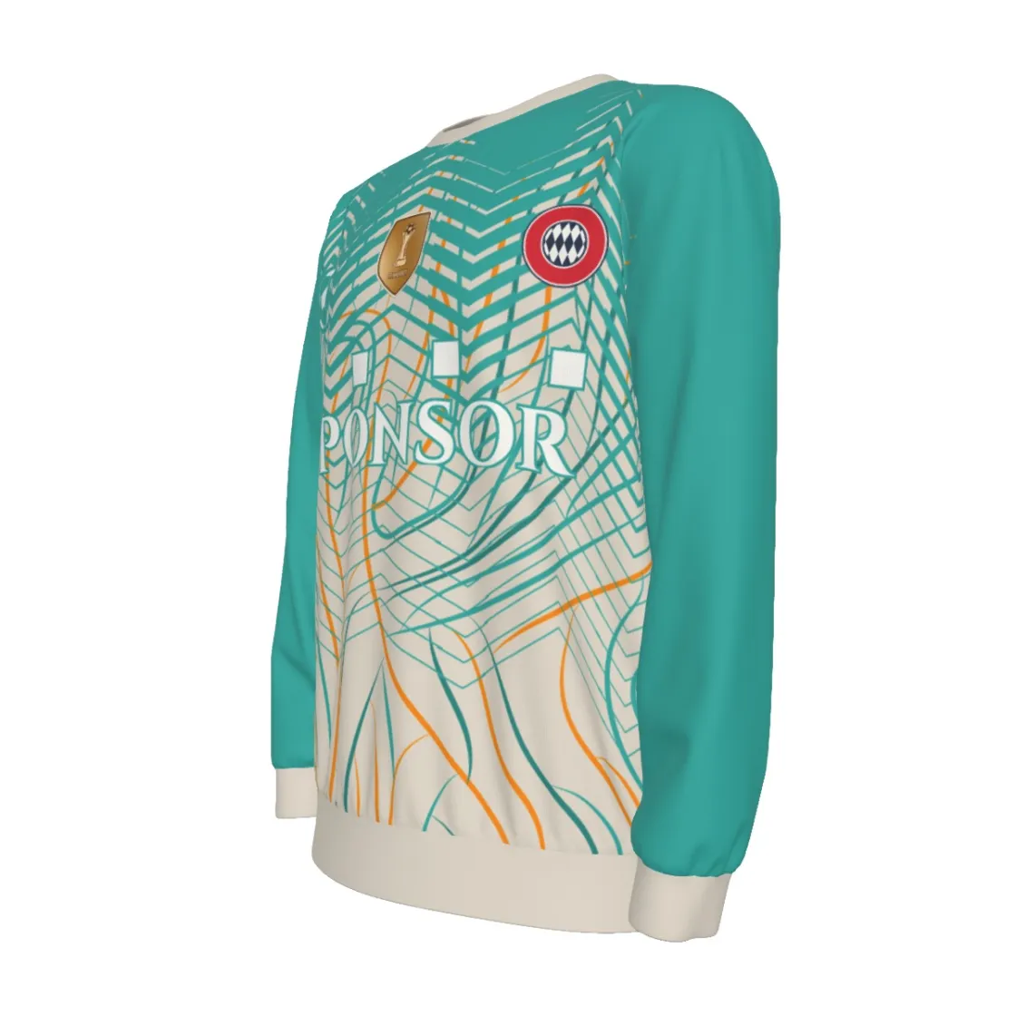 All-Over Print Men's long Sleeve T-Shirt With Dropped Shoulders  | Interlock