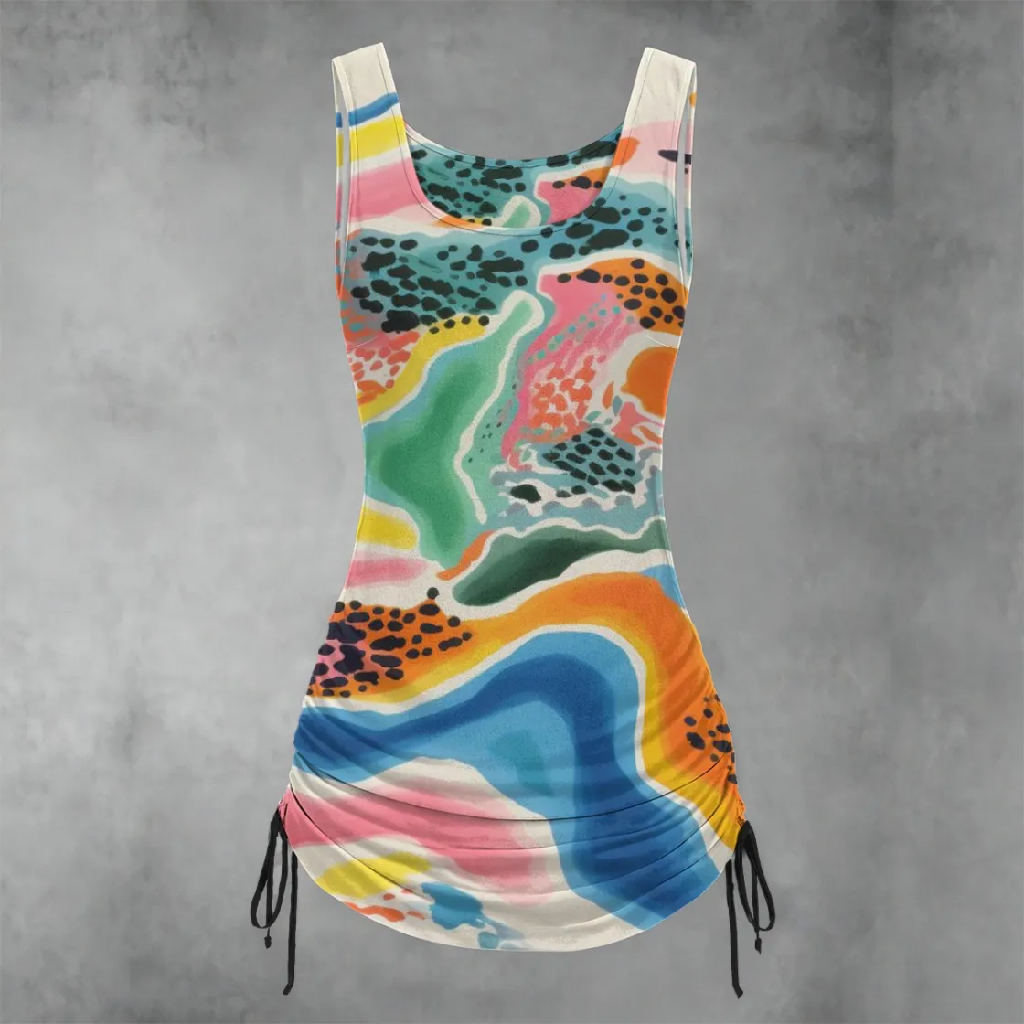 All-over print Women's Layered Dress sets