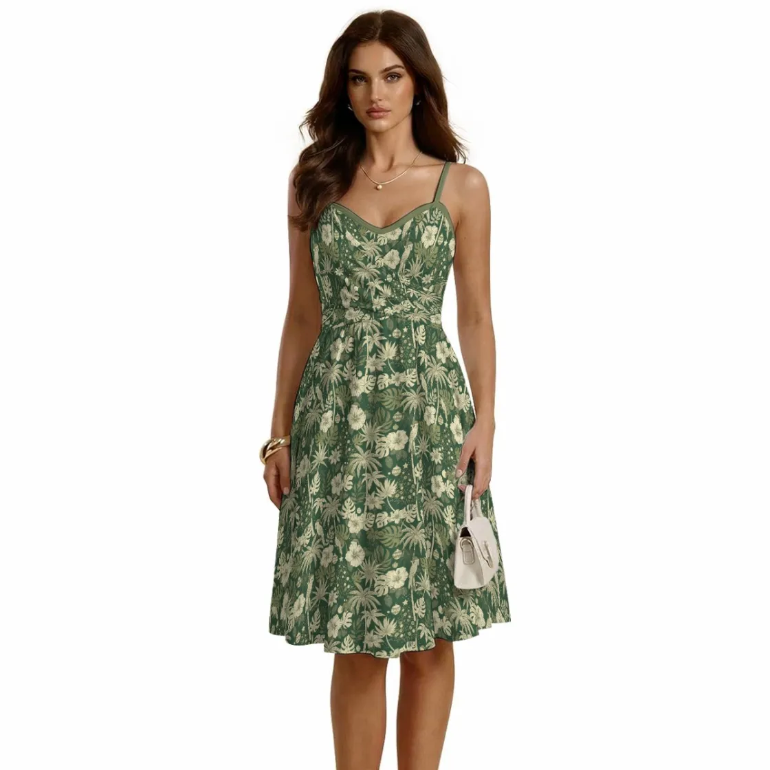 All-over print Women's Spaghetti Strap Dress