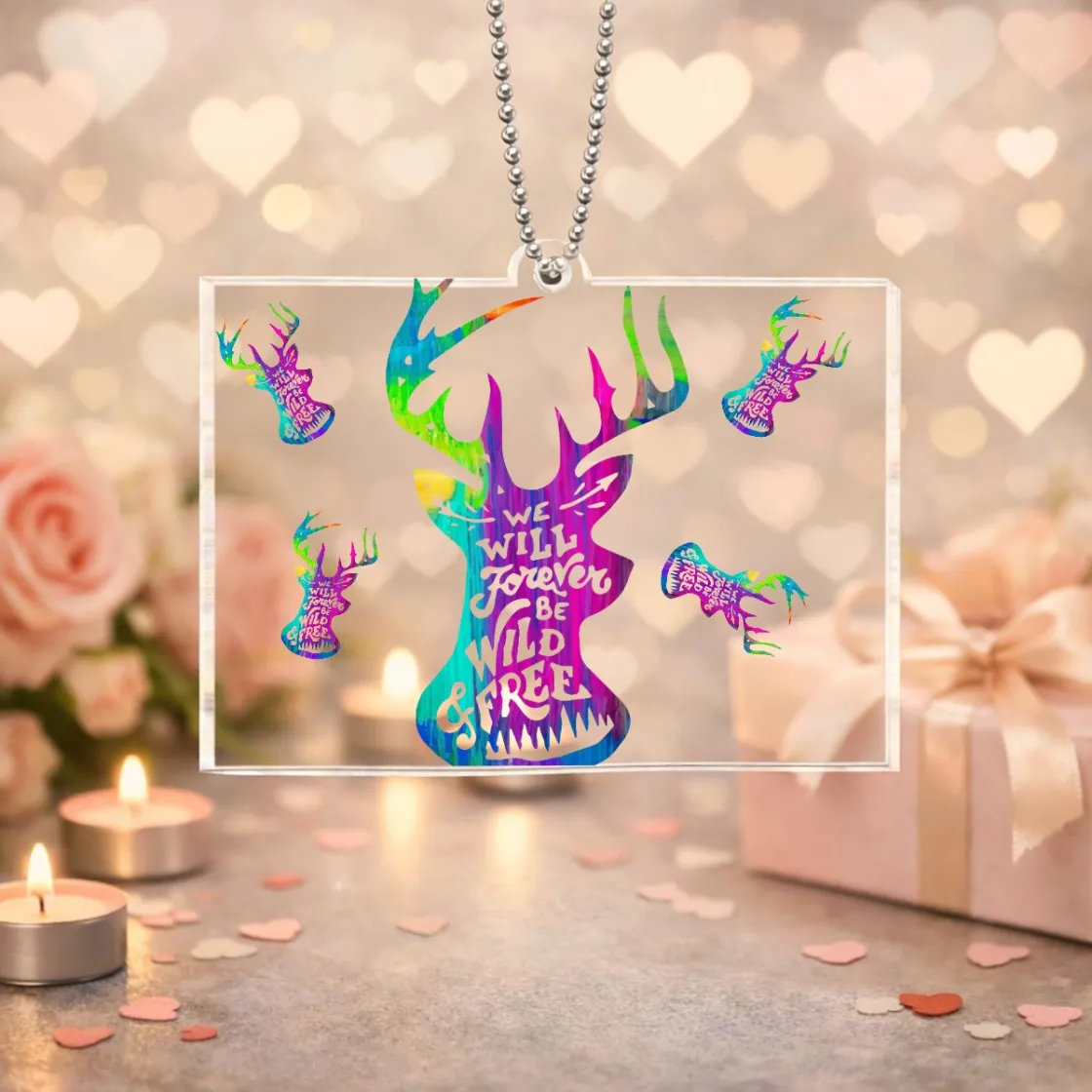 Horizontal Rectangular Acrylic Pendant|Single-Sided Printing