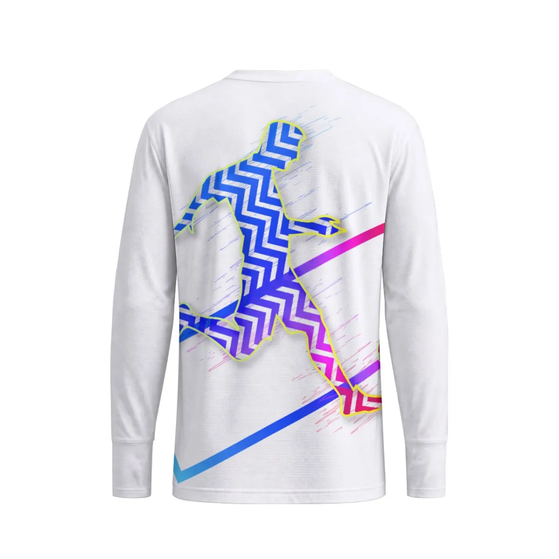 All-Over Print Men's Long-Sleeved Sunscreen T-Shirt with Thumbhole