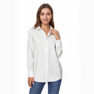 All-Over Print Women's Comfort Shirt With Button|140GSM Slub Cotton