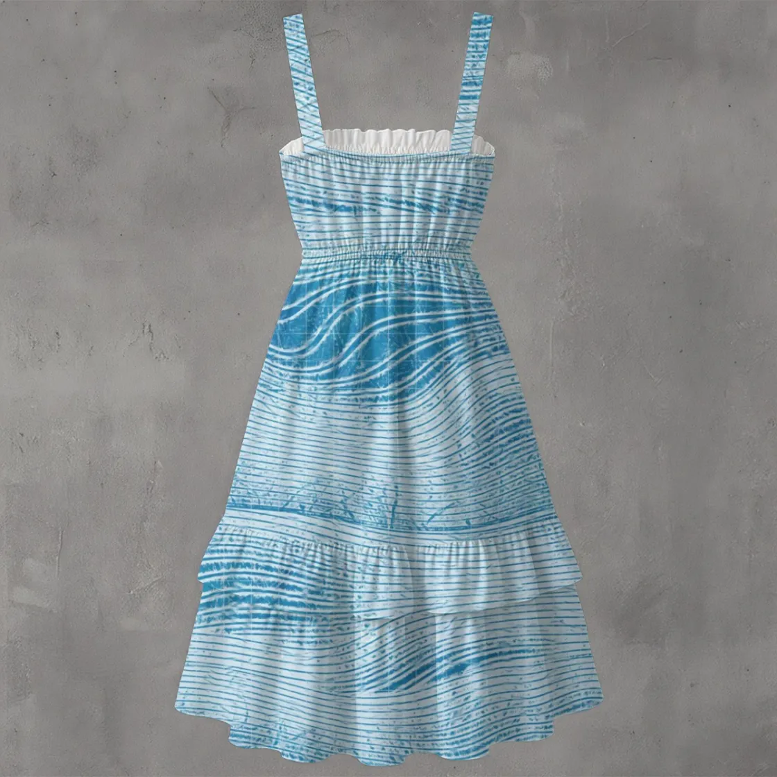 All-Over Print Women’s Ruffle Hem Dress