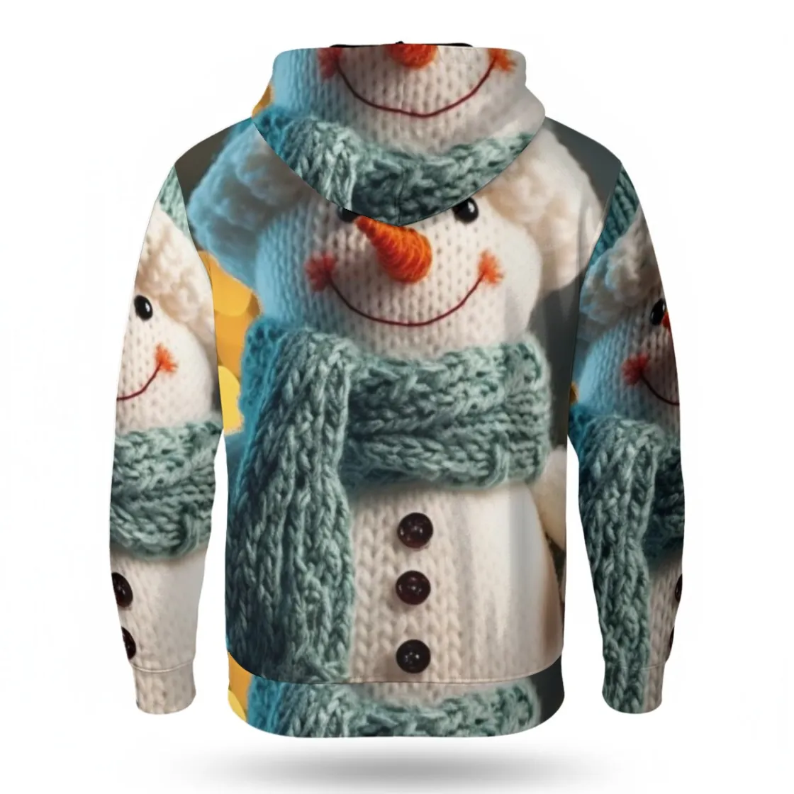 All-Over Print Zip Up Hoodie With Pocket