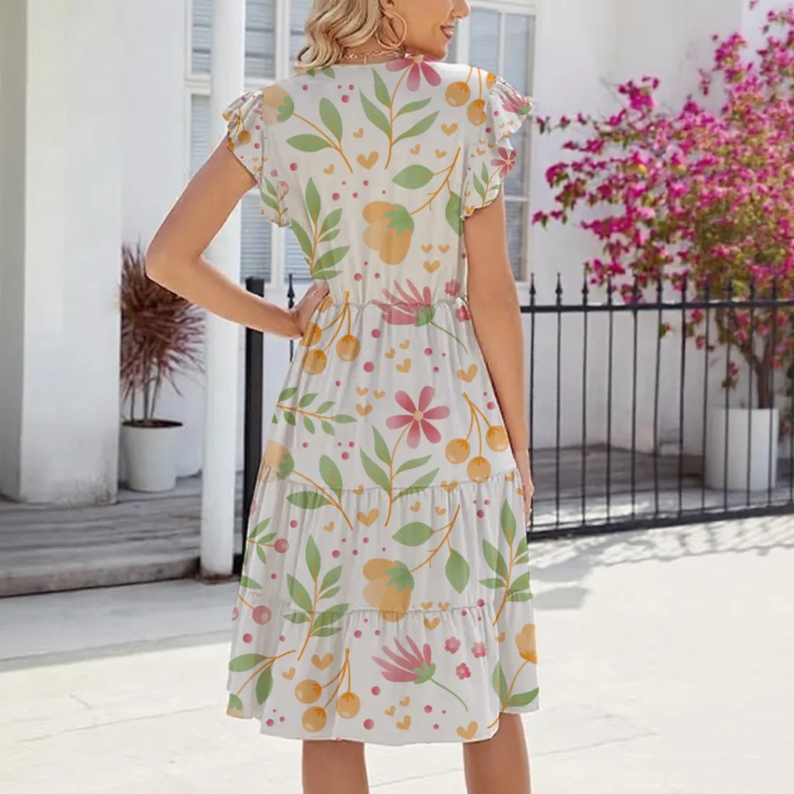 All-Over Print Women's Midi Dress