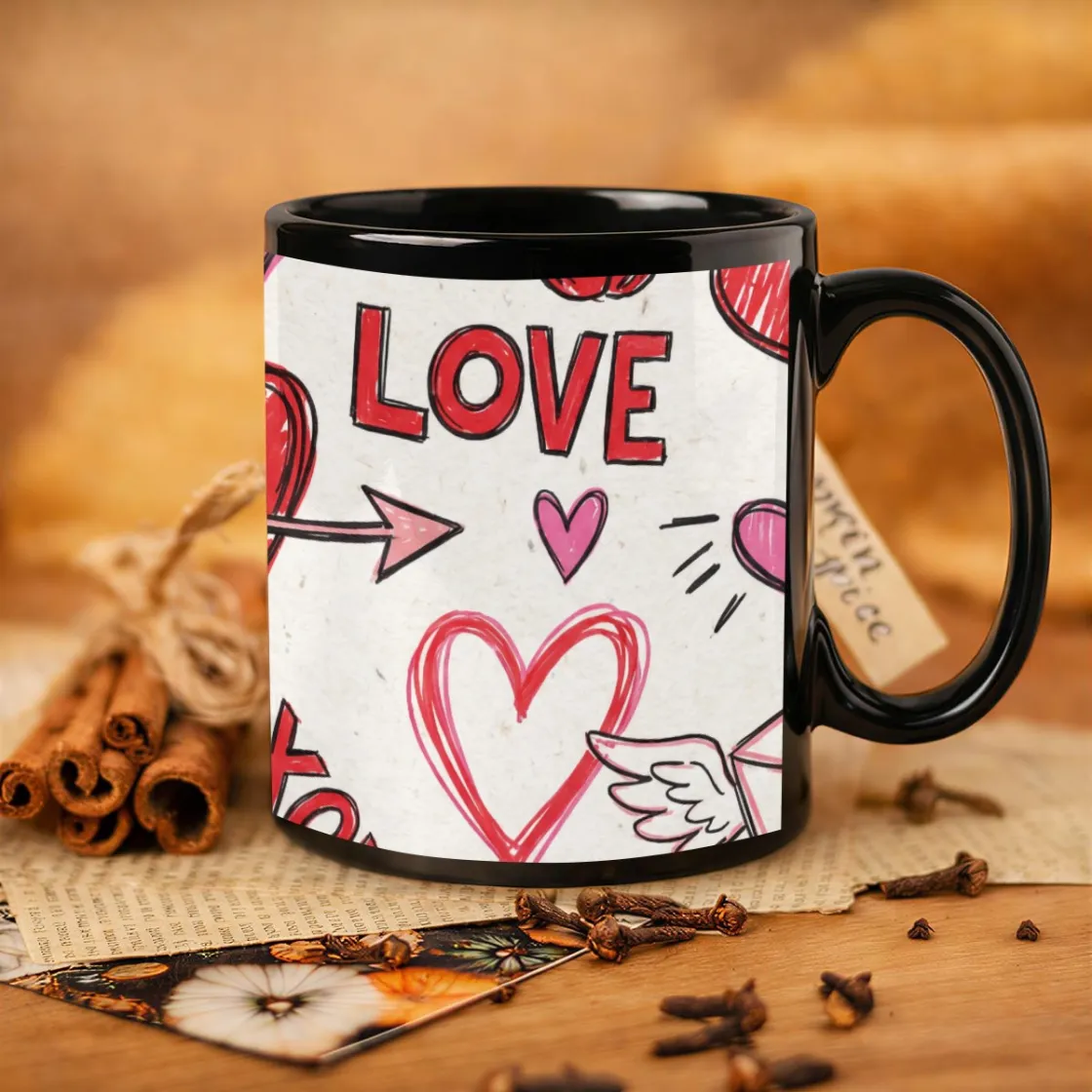 11oz Black Ceramic Mug