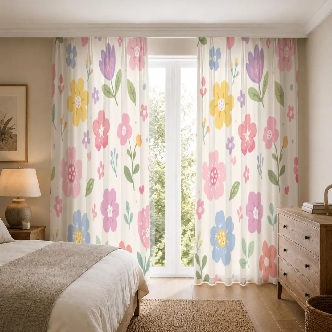 Square Blackout Curtains with Hooks | 265(GSM