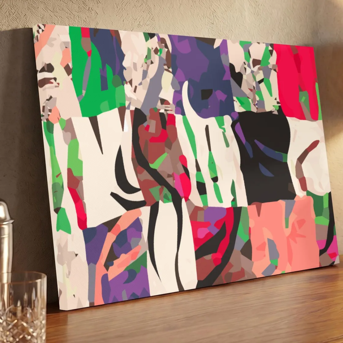 Horizontal Framed Canvas Wall Art Printed in Canada