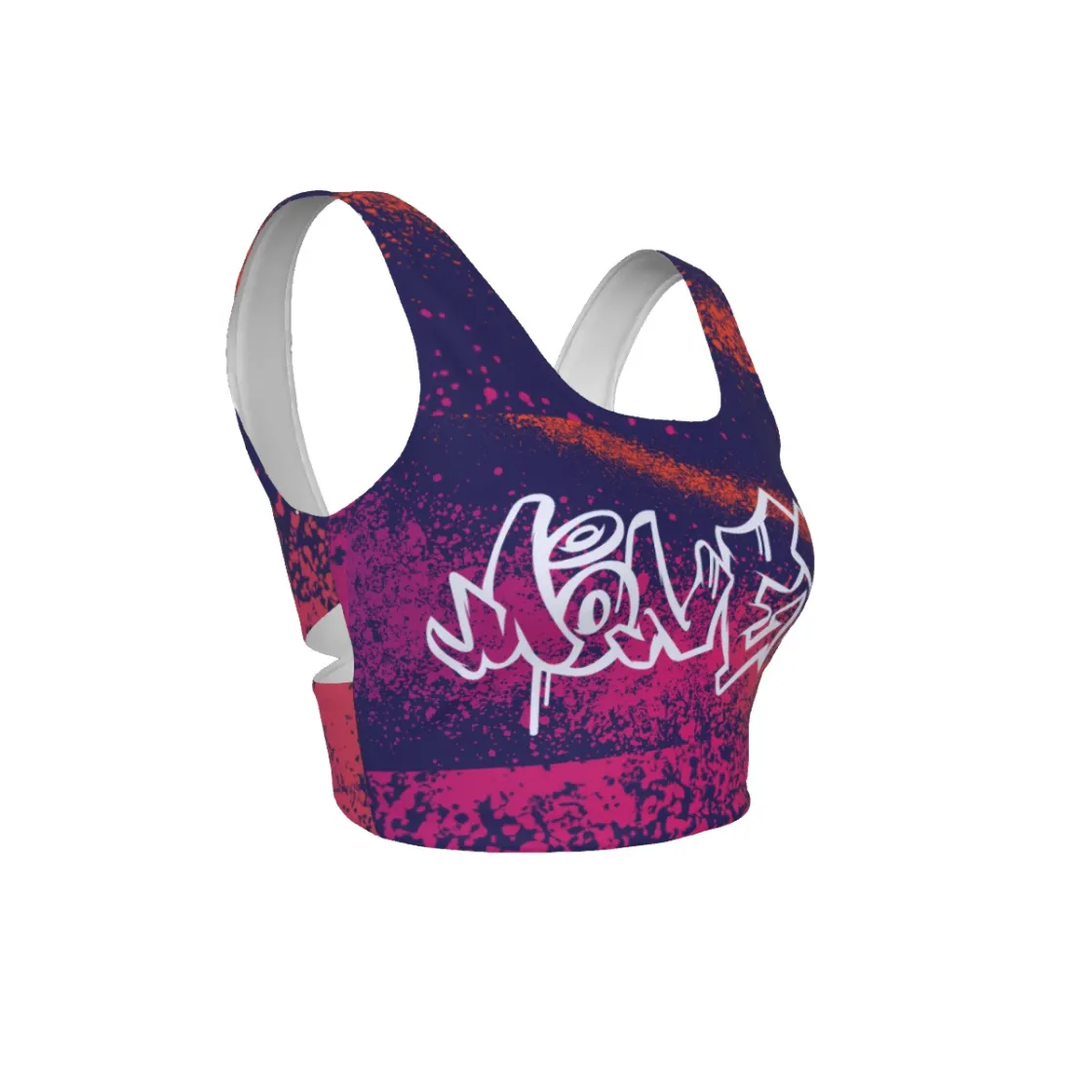 All-Over Print Women's Back Cross Sports Bra