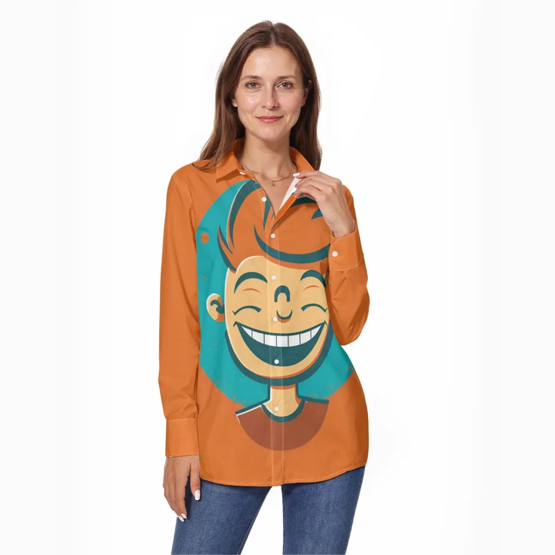 All-Over Print Women's Long Sleeve Shirt