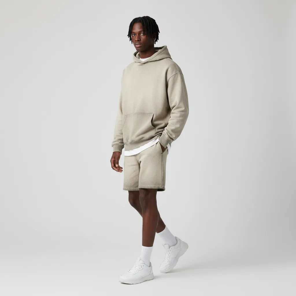 Men’s Vintage Wash Drawstring Shorts|350GSM DTG