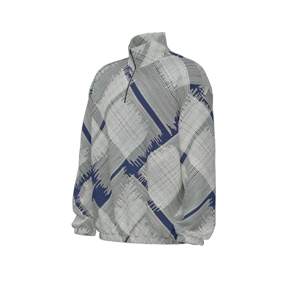 All-Over Print Unisex Turtleneck Zippered Sweatshirt