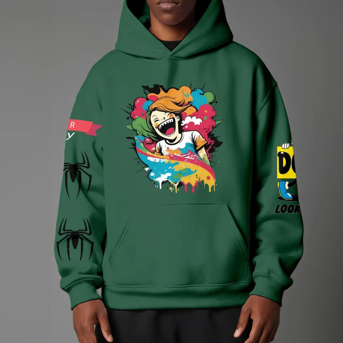Unisex Pullover Hoodie with Micro-Fleece Lining|DTF