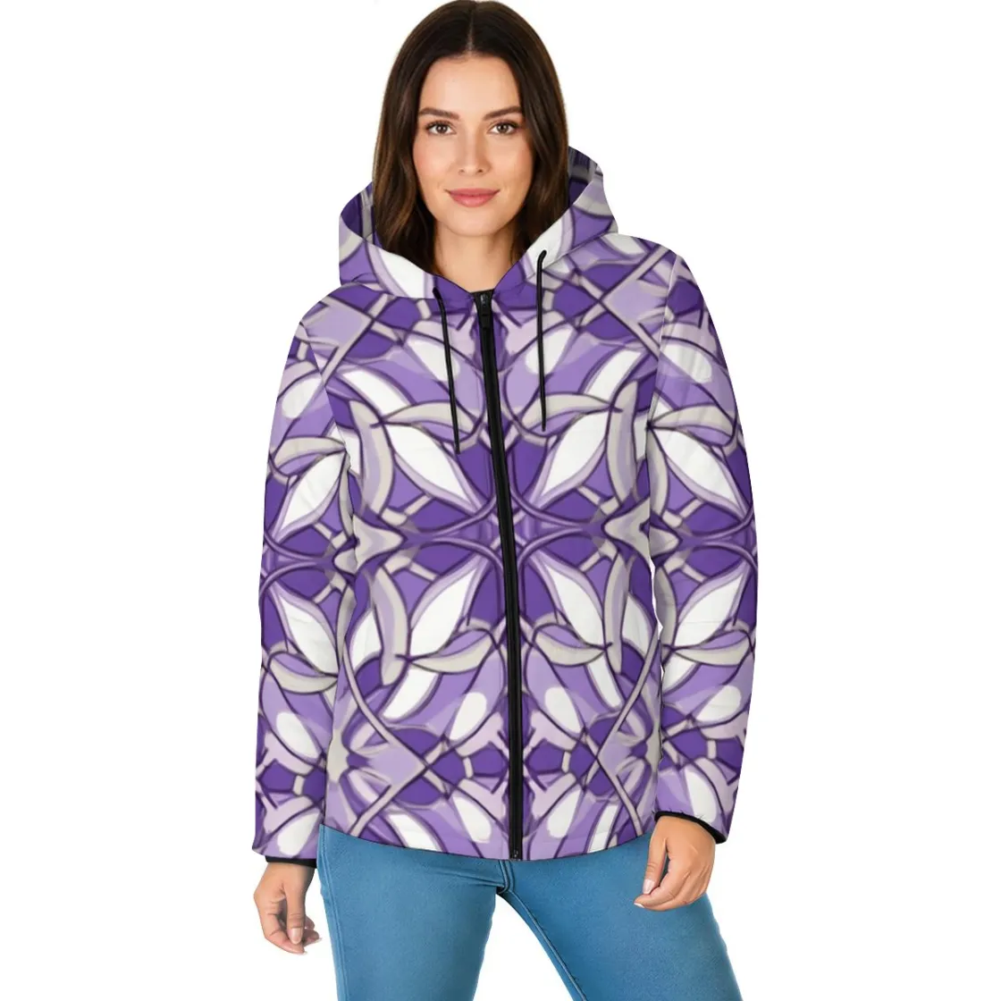 All-Over Print Unisex Warm Hooded Jacket