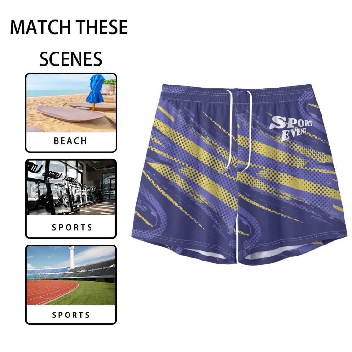 All-Over Print Men's Pocket Customizable Shorts