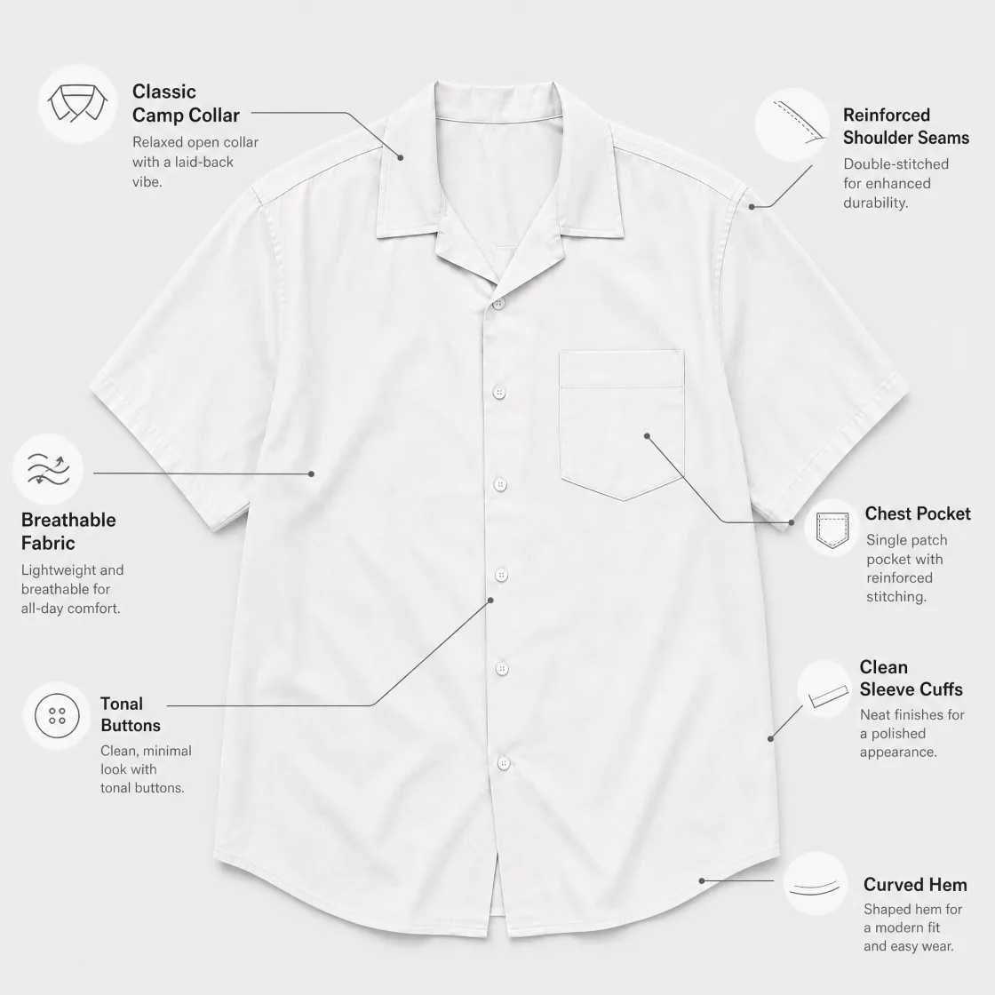 All-Over Print Hawaiian Shirt With Pocket|115GSM Cotton poplin