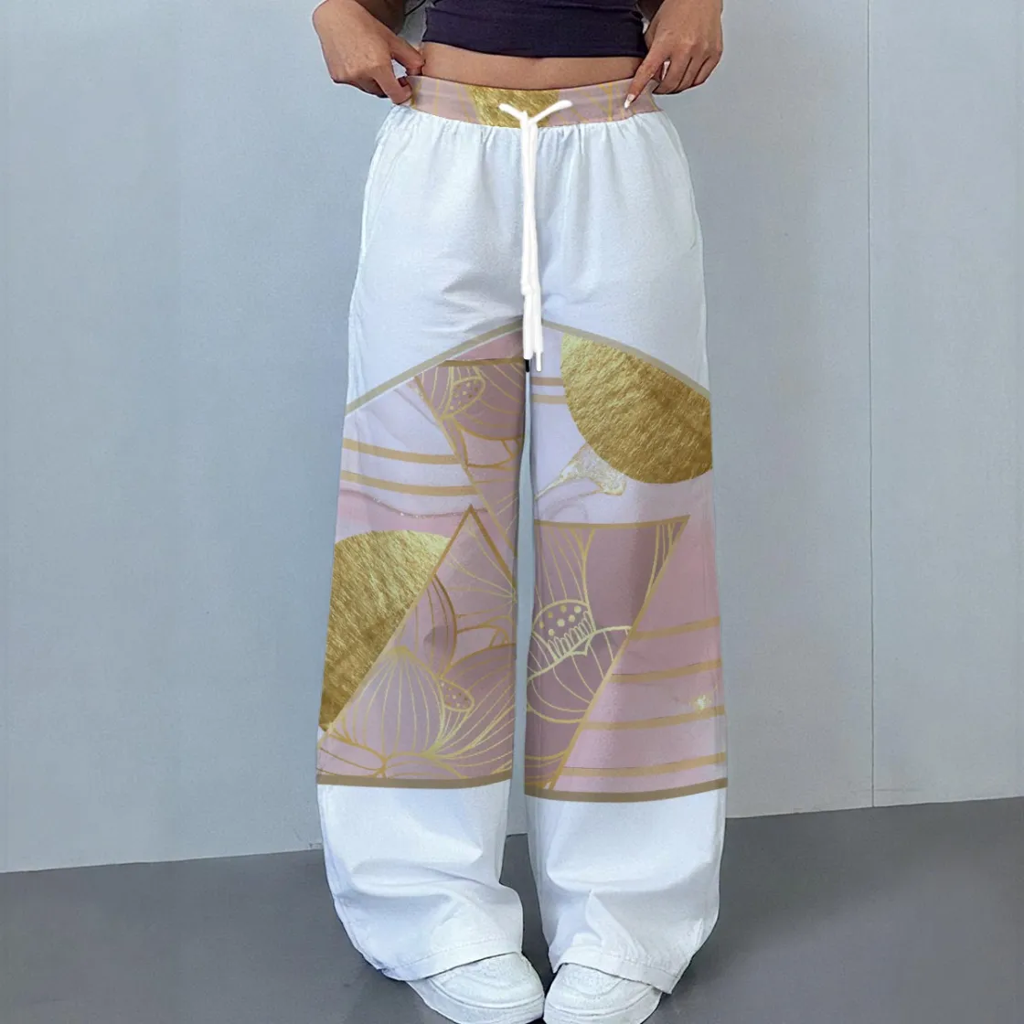 All-Over Print Women's Casual Pants|230GSM