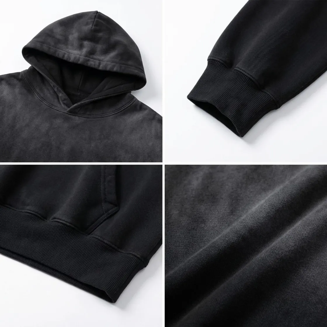 Men’s Vintage Wash Pullover Hoodie|420GSM DTF