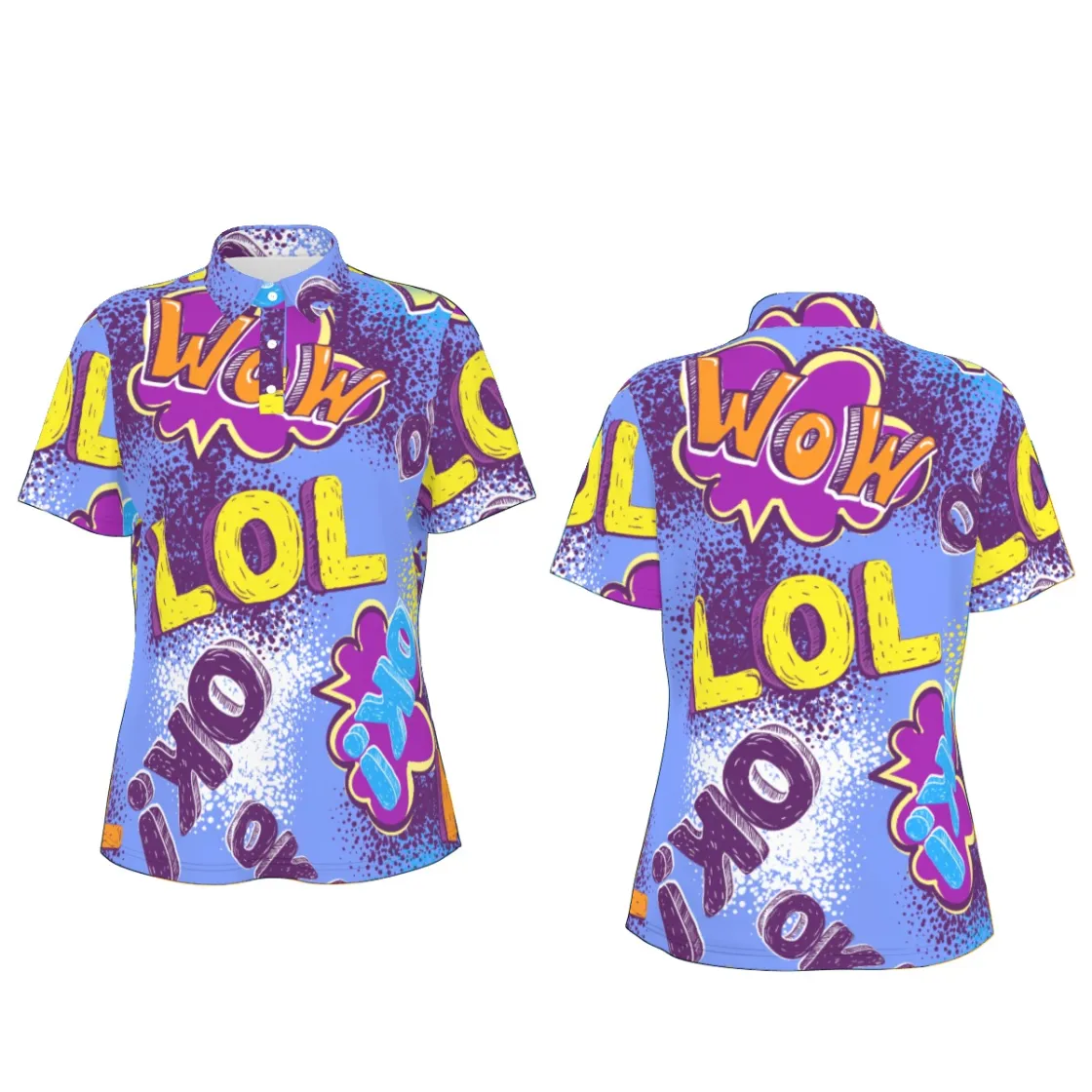 All-Over Print Women's Sports Polo Shirt