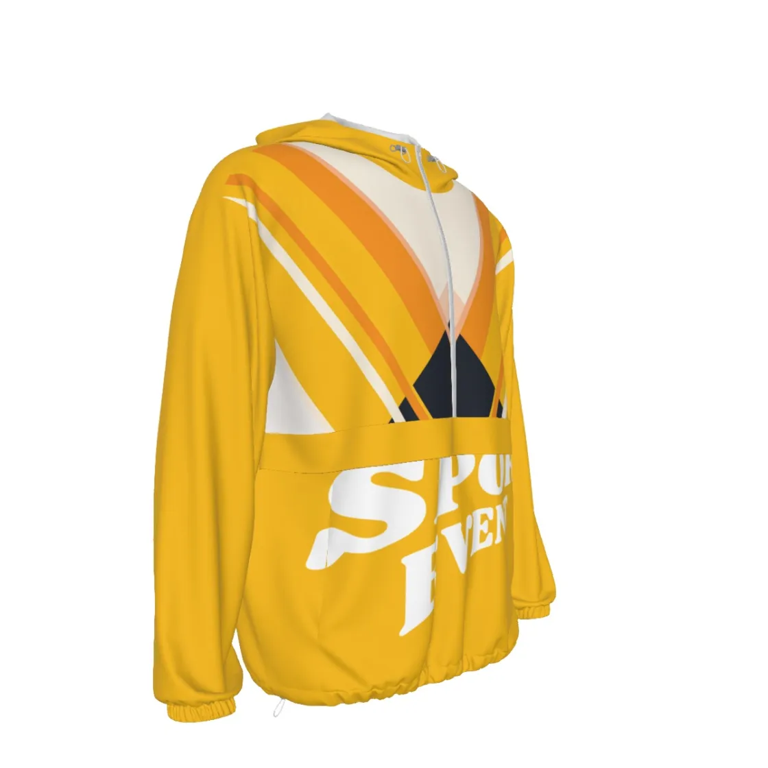 All-Over Print Unisex Pullover Jacket With Zipper Closure