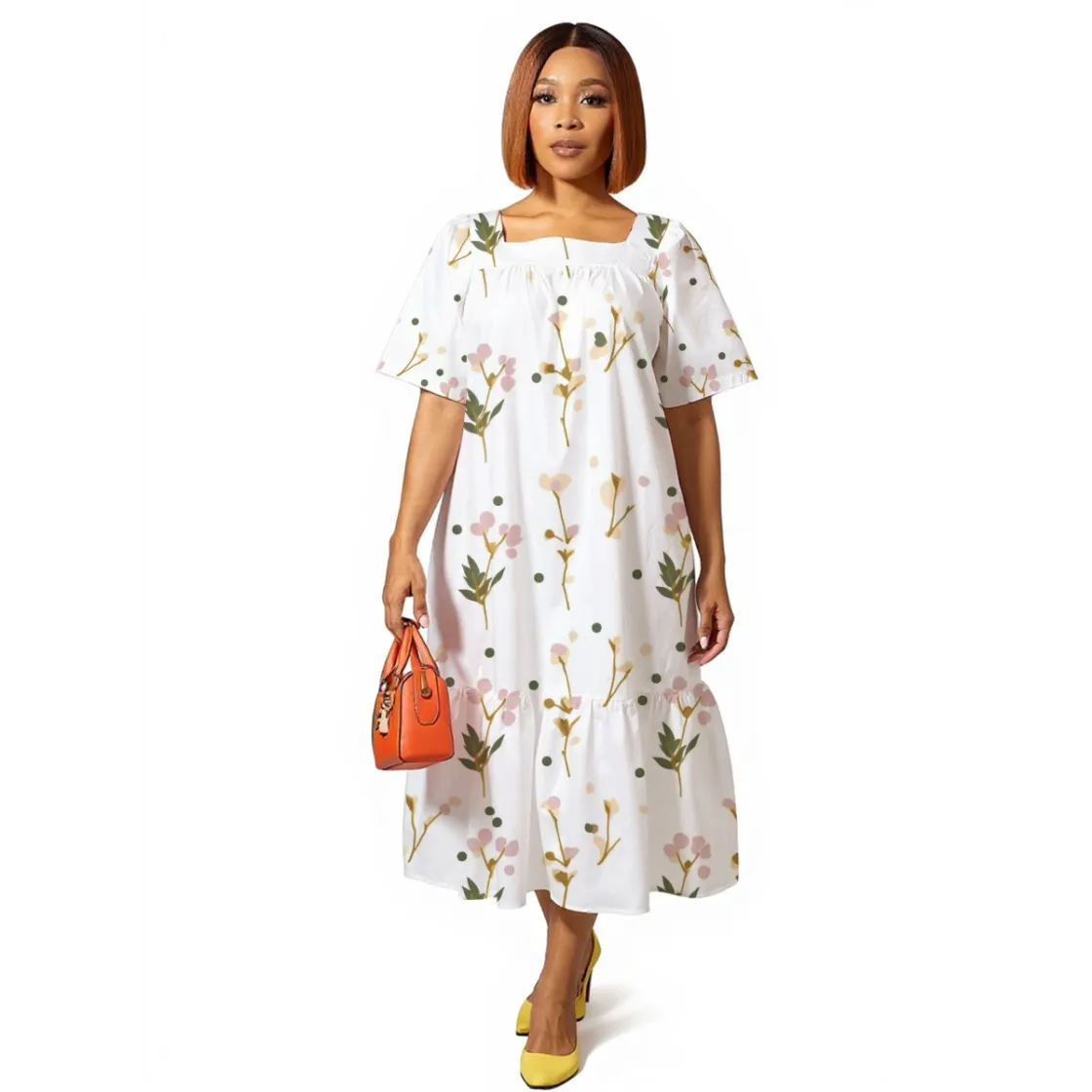 All-Over Print Women's Elegant Long Dress