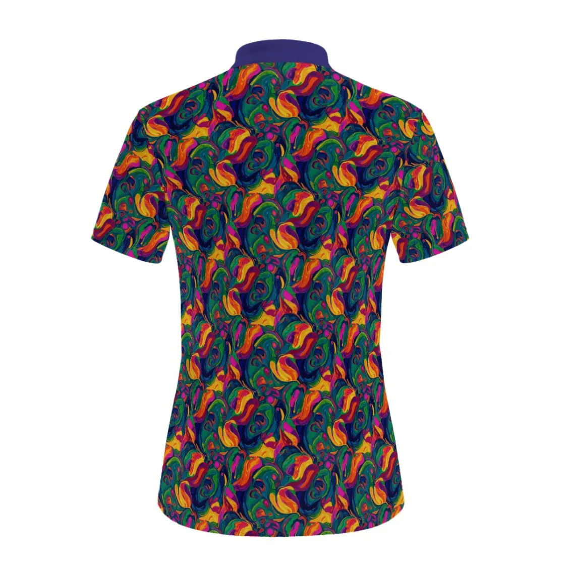 All-Over Print  Women's Sports Collar Jersey