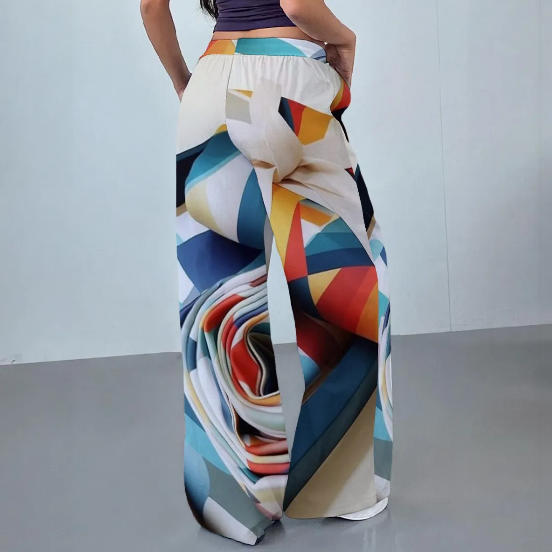 All-Over Print Women's Casual Pants|230GSM